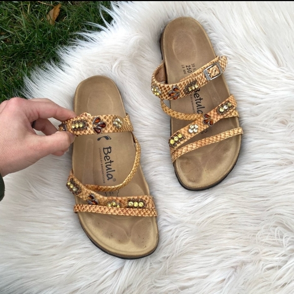 Birkenstock Shoes - Birkenstock Betula Womens Rhinestones Jewel Strap Sandals 39